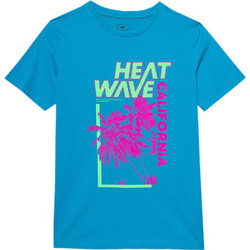 4F Παιδικό T-Shirt Κοντομάνικο Τιρκουάζ JWSS24-TTSHM1137-33S