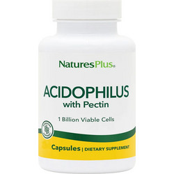 Nature's Plus Acidophilus Προβιοτικά & Φυτικές Ίνες 30 Κάψουλες