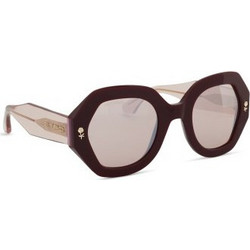 Etro 0009S 71CHA Γυναικεία Γυαλιά Ηλίου Πολυγωνικά Κοκάλινα Διαφανές Μαύρο με Καφέ Polarized Φακό
