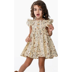 Funky Παιδικό Φόρεμα Floral Μπεζ 124-729123-1