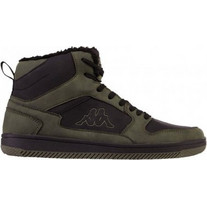 Kappa Lineup Fur Γυναικεία Sneakers Μποτάκια Χακί Μαύρα 243374-3111