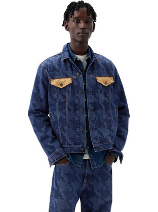 Gap Ανδρικό Μπουφάν Τζιν Navy Μπλε 890844-000