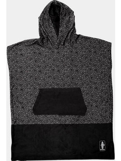 Bee Unusual Πόντσο Θαλάσσης Microfiber Ανθρακί ASW-240005