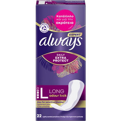 Always Expert Daily Extra Protect Long Σερβιέτες Ακράτειας 3.5 Σταγόνες 22τμχ