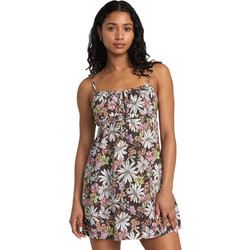 RVCA Hillside Mini Καλοκαιρινό Καθημερινό Φόρεμα Floral Καφέ AVJWD00297-CTF0