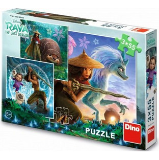 Παιδικό Puzzle Dino Disney Raya & Friends 3x55 Κομμάτια