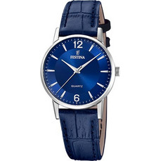 Festina Γυναικείο Ρολόι με Μπλε Δερμάτινο Λουράκι F20691/4