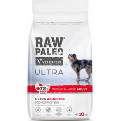 VetExpert Raw Paleo Ultra Medium & Large Adult Ultra Adjusted Monoprotein with Beef 10kg