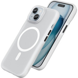 Hoco Premium Series Drop Proof MagSafe Back Cover White (iPhone 15 Plus)