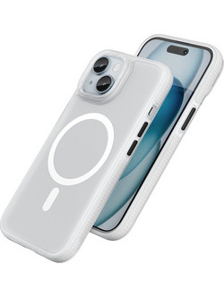 Hoco Premium Series Drop Proof MagSafe Back Cover White (iPhone 15 Plus)