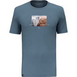 Salewa Pure Design Ανδρικό Αθλητικό T-Shirt Πετρόλ 28811-8100