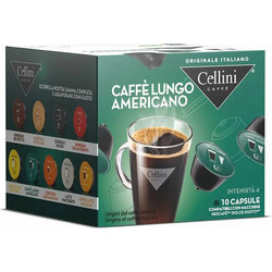Cellini Κάψουλες Espresso Lungo Americano Συμβατές με Μηχανή Dolce Gusto 10τμχ
