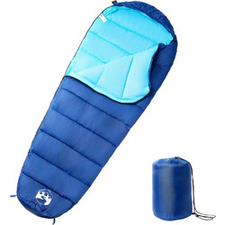 vidaXL Sleeping Bag Μονό 3 Εποχών Μπλε 94475