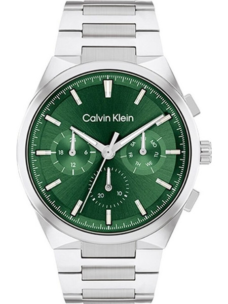 Calvin Klein Ανδρικό Ρολόι Χρονογράφος με Ασημί Μεταλλικό Μπρασελέ 25200441