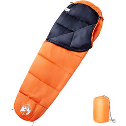 vidaXL Sleeping Bag Μονό 3 Εποχών Πορτοκαλί 94512