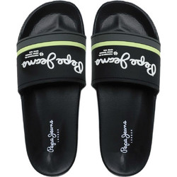 Pepe Jeans Portobello Ανδρικές Παντόφλες Καλοκαιρινές Μαύρες PMS70123-999