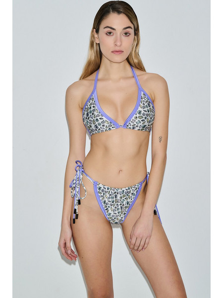 PCP Deborah S Bikini Top Τριγωνάκι Animal Print Μπεζ Λιλά