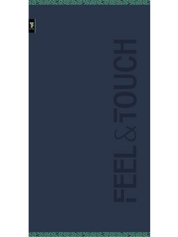 Feel & Touch Sunny Πετσέτα Θαλάσσης Navy Μπλε 90x180cm
