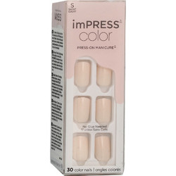 KiSS imPRESS 001 Point Pink Square Tips Νυχιών 30τμχ