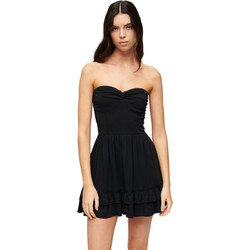 Superdry Mini Καλοκαιρινό Βραδινό Φόρεμα Μαύρο W8011555A-02A