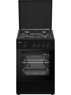 Heinner HFSC-SME50BK Κουζίνα Ηλεκτρική 50lt με Εστίες Αερίου 50cm