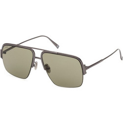 Tod's TO0358-08N Ανδρικά Γυαλιά Ηλίου Aviator Μεταλλικά Μαύρα με Μαύρο Φακό
