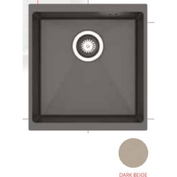 Pyramis Ithaka Υποκαθήμενος Νεροχύτης Γρανίτη Dark Beige 43x46cm 070242911