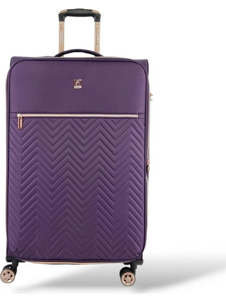 Diplomat ZC9001 Βαλίτσα Μεγάλη 78x48x31cm με 4 Ρόδες Μωβ