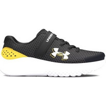 Under Armour Bps Surge 4 Παιδικά Αθλητικά Παπούτσια για Τρέξιμο Μαύρα Κίτρινα 3027104-004