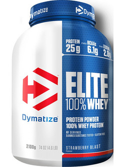 Dymatize Elite 100% Whey Strawberry Blast Πρωτεΐνη Ορού Γάλακτος Γράμμωσης Χωρίς Γλουτένη 2.17kg