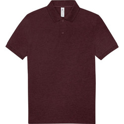 B&C Collection Ανδρική Μπλούζα Polo Κοντομάνικη Μπορντό PU426