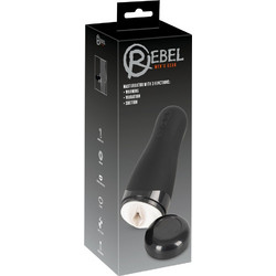 Rebel with 3 Functions Pocket Pussy & Sleeve Αυνανιστήρι Θερμαινόμενο με Δόνηση