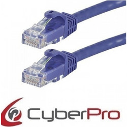 CyberPro U/UTP Cat.6 Καλώδιο Δικτύου Ethernet 0.25m Blue CP-6C002L