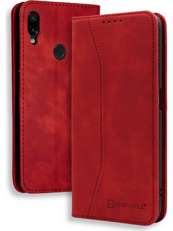 Bodycell Pu Leather Book Red (Xiaomi Redmi Note 7 / 7 Pro)