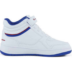 Champion Rebound Vintage MID PS Παιδικά Sneakers Μποτάκια Λευκά Μπλε S32404-WW019