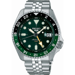 Seiko 5 Sports Ανδρικό Ρολόι Αυτόματο με Ασημί Μεταλλικό Μπρασελέ SSK035K1