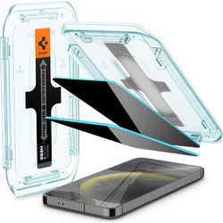 Spigen GLAS. TR EZ Fit Privacy Tempered Glass 2-Pack (iPhone 16 Pro)