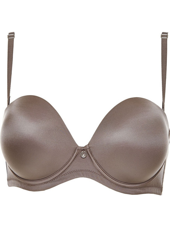 Lormar DOUBLE EXTRA Σουτιέν Strapless Push Up με Μπανέλα Ταμπά