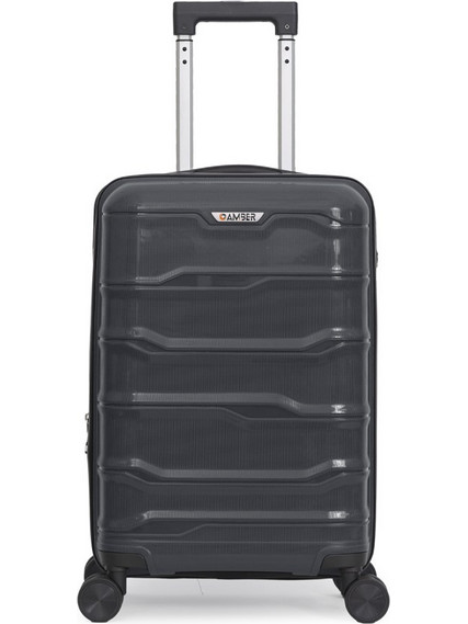 Amber AM1014 Βαλίτσα Καμπίνας 55x35x20cm με 4 Ρόδες Ανθρακί