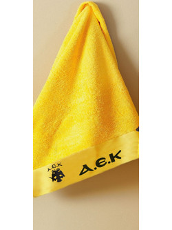 Palamaiki AEK Παιδική Πετσέτα Προσώπου / Χεριών 500gr/m² 100x50cm Κίτρινη