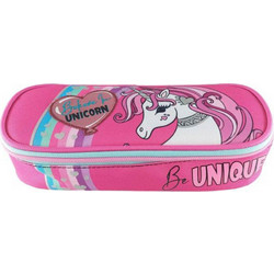 Graffiti Unicorn Κασετίνα Φούξια 241341