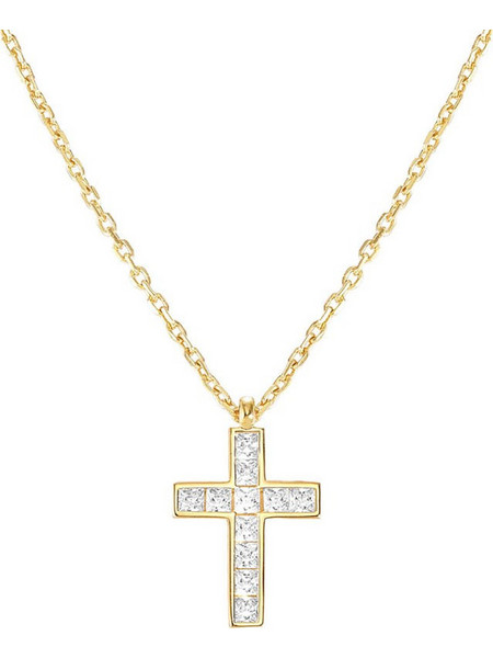 Nomination Carismatica Γυναικείο Κολιέ Σταυρός από Ασήμι Επιχρυσωμένο με Ζιργκόν 240913/001