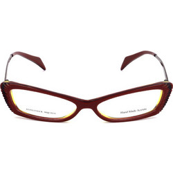 Alexander McQueen AMQ4163 W0B Γυναικείος Σκελετός Γυαλιών Οράσεως Κοκάλινος Καφέ