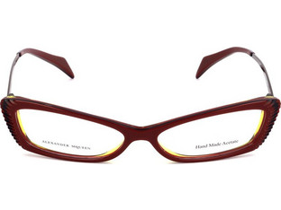 Alexander McQueen AMQ4163 W0B Γυναικείος Σκελετός Γυαλιών Οράσεως Κοκάλινος Καφέ