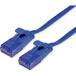 Value Flat S/FTP Cat.6a Καλώδιο Δικτύου Ethernet 1m Blue 21.99.2051-40