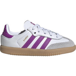 Adidas Samba Παιδικά Sneakers Λευκά Μωβ IE8852