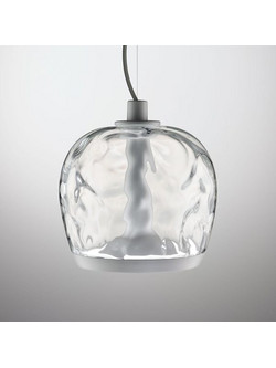 Leucos Aurelia S22 White/Transparent Κρεμαστό Φωτιστικό Οροφής Μονόφωτο Λευκό 0012483