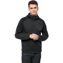 Jack Wolfskin Feldberg Αθλητικό Ανδρικό Μπουφάν Χειμωνιάτικο Softshell Αδιάβροχο Αντιανεμικό Ανθρακί 1306922-6350