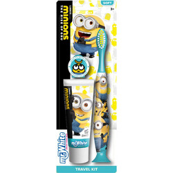 Mr.White Minions Travel Kit Οδοντόβουρτσα Γαλάζια + Οδοντόκρεμα 25ml