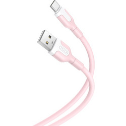 XO NB212 USB-A to USB-C 1m Pink 6920680827725